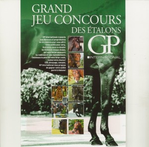Affiche du Grand Jeu Concours des Étalons - GP International